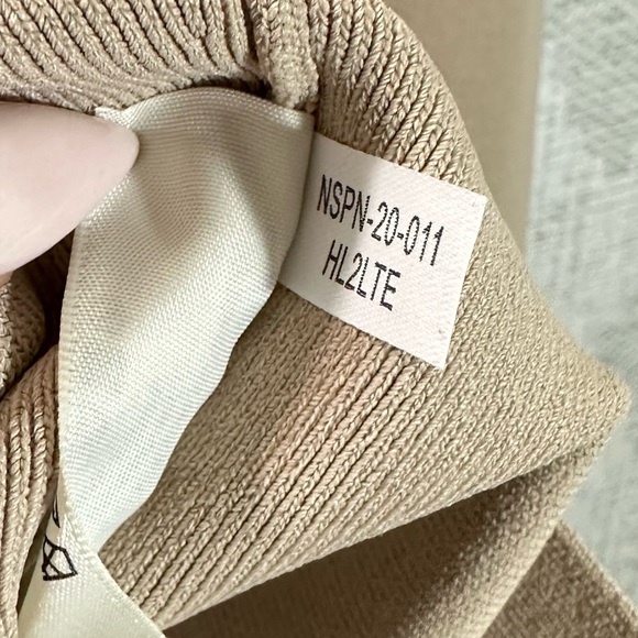 MM.Lafleur New York Harlem jardigan knit fold over midi skirt in latte size S - Picture 8 of 8